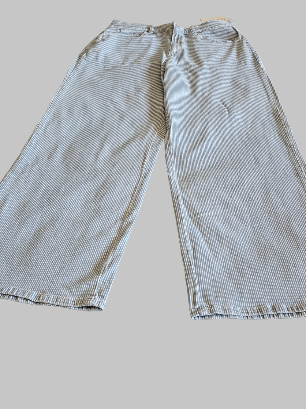 Woman's Universal Thread Railroad Stripe Relaxed Wide-Leg Pants
